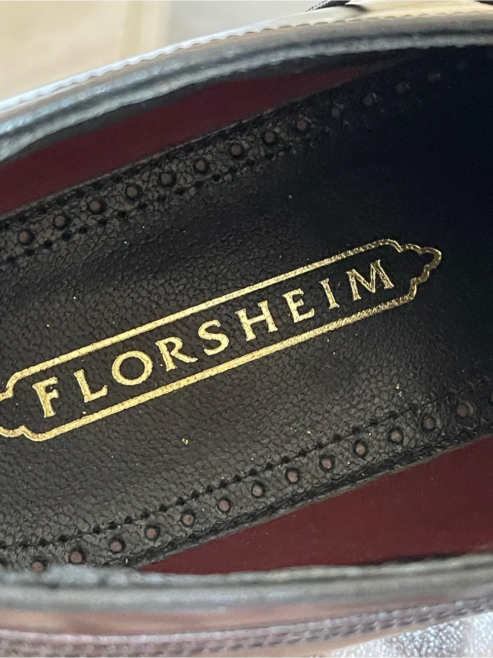 Florsheim Men's Richfield Oxford burgundy lace up shoes size 12D